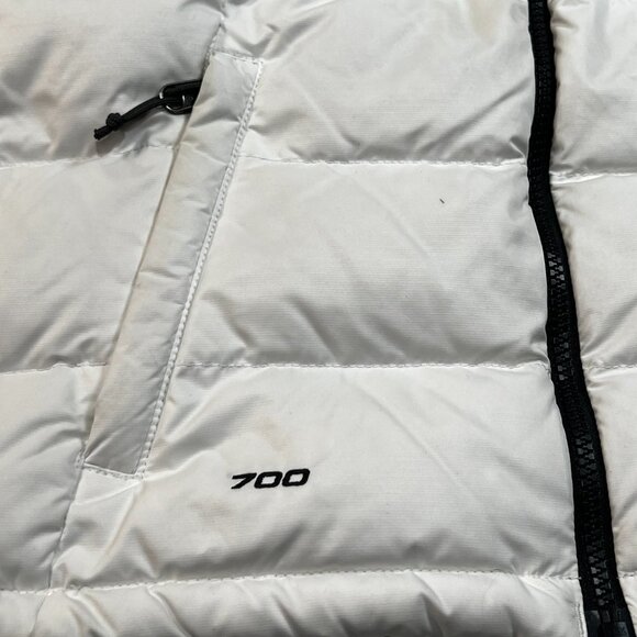 The North Face Nuptse Womens XS Vest 700 Down Fill Puffer White Winter Quilted - Picture 2 of 12